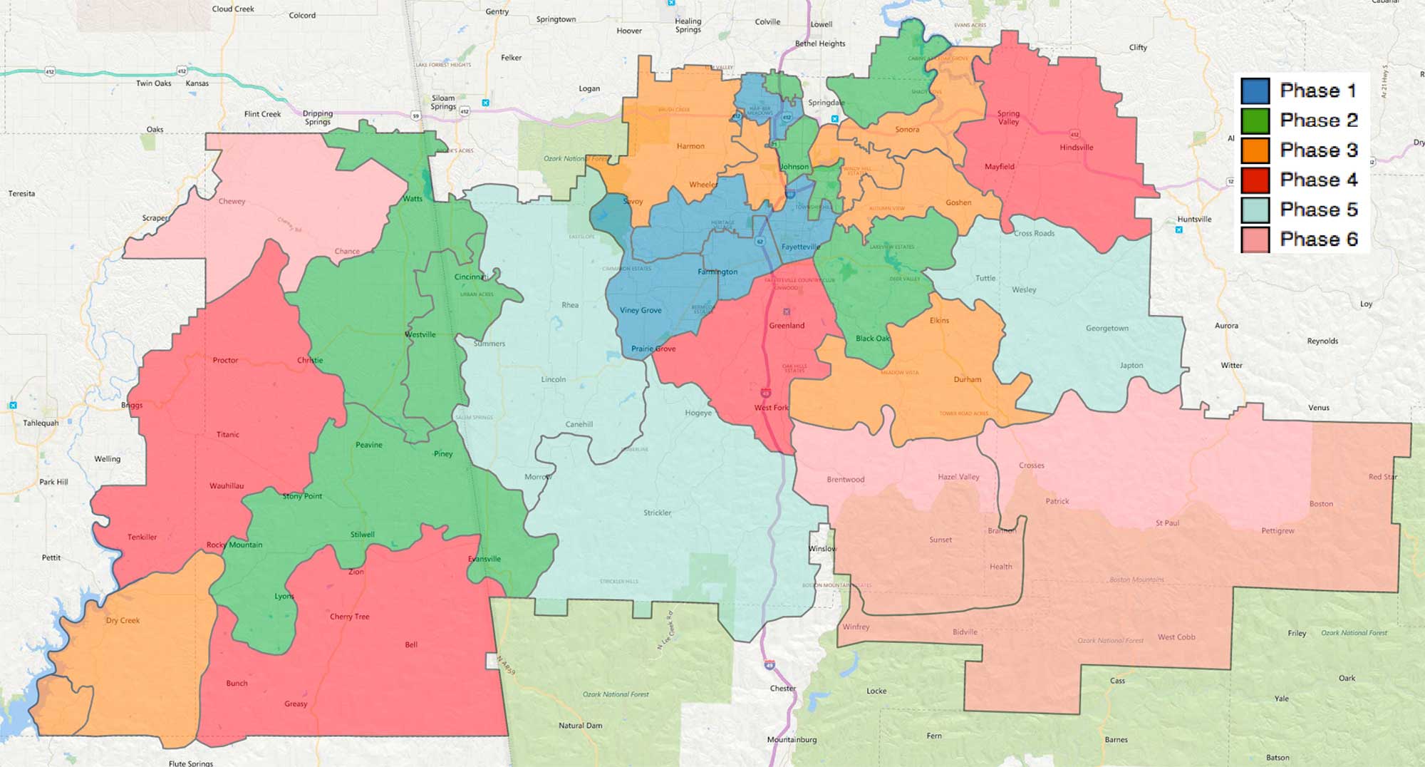 Status Map - OzarksGo